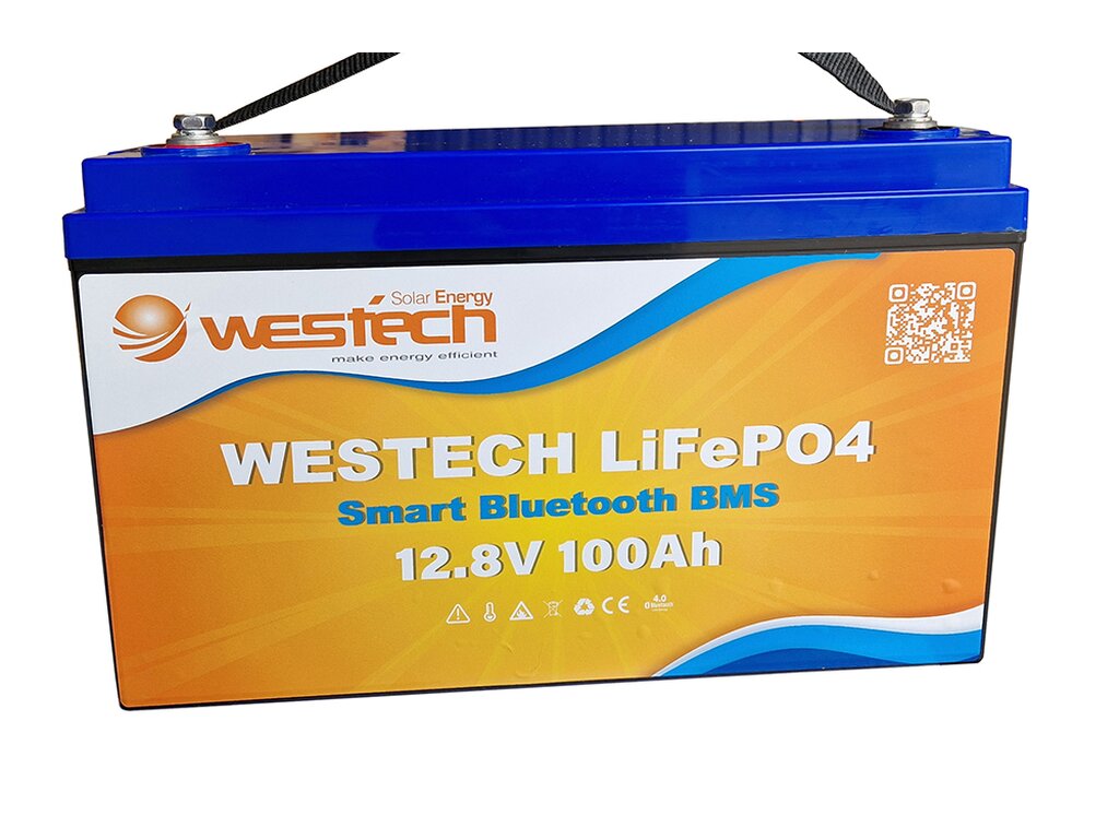 CHINS 100AH Smart 12.8V LiFePO4 Lithium Bluetooth Self-Heating