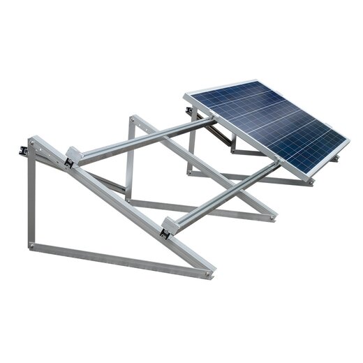 Flachdach Montagesystem Gartenaufstellung 2 Solarpanel Modulbreite 680 Rahmenhhe 30