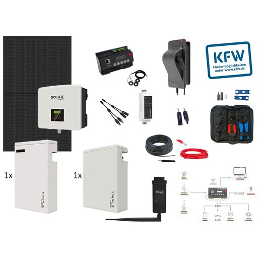 Solarpaket fr Elektrofahrzeuge KfW 442 - 5-10 kW / 6-10  kWh