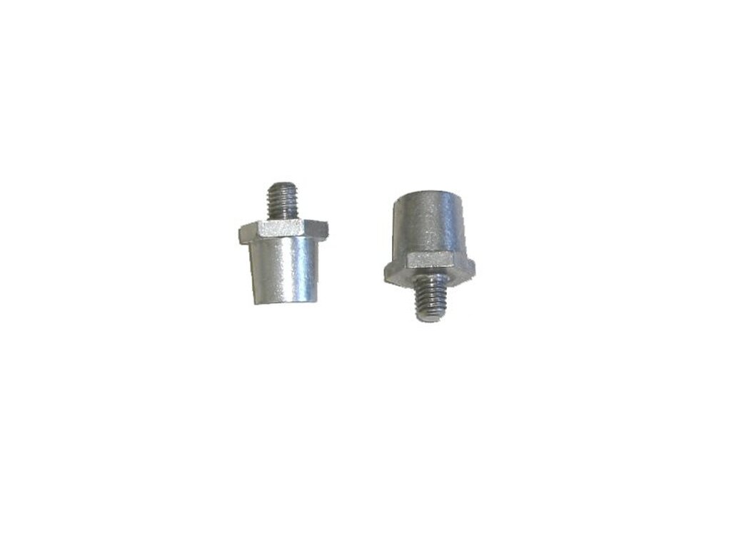 Battery Pole Adapter Pair with Male Thread M8 Battery Terminal Adapter  Brass Connector Batteriepoladapter M8 with Stainless Steel Screws and  Washers
