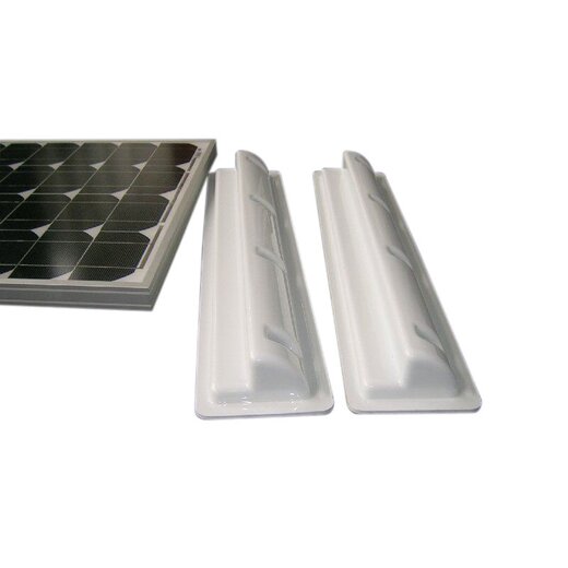 Solarmodul Haltespoiler weiß 55cm für Wohnwagen, Wohnmobil, Gartenhaus, Boot