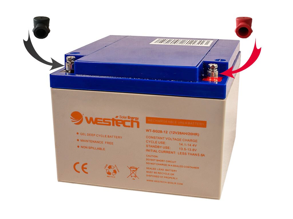 Batteriepol Set Adapter und Schutzkappen M6, 15,90 €