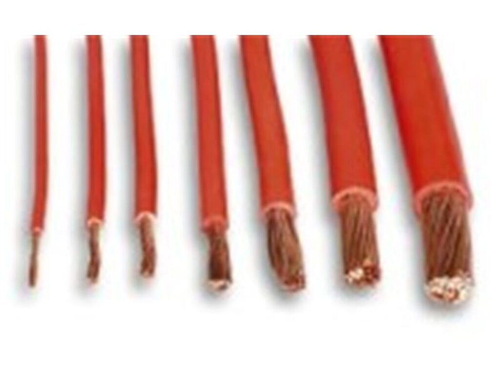 Leitungen Line H07V-K Cu rot PVC 4mm2 470/750V  Klasse 5 29165 Einaderleitungen 