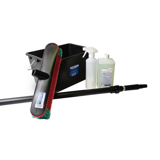 PV cell-cleaning-kit for smaller surfaces