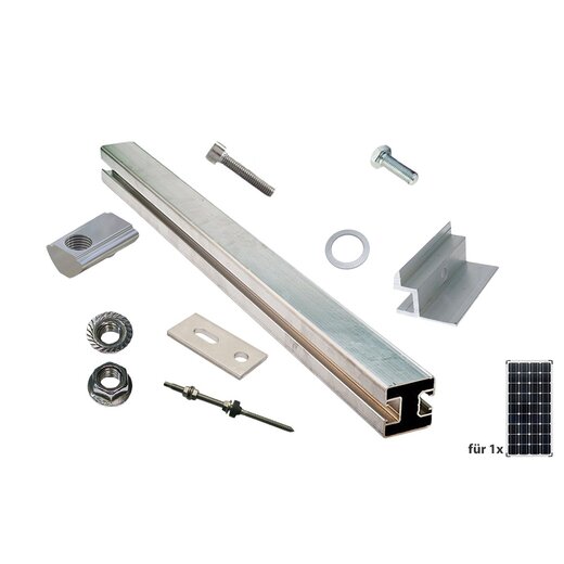 Pitched roof mounting kit for 1 panel with a width of 680mm