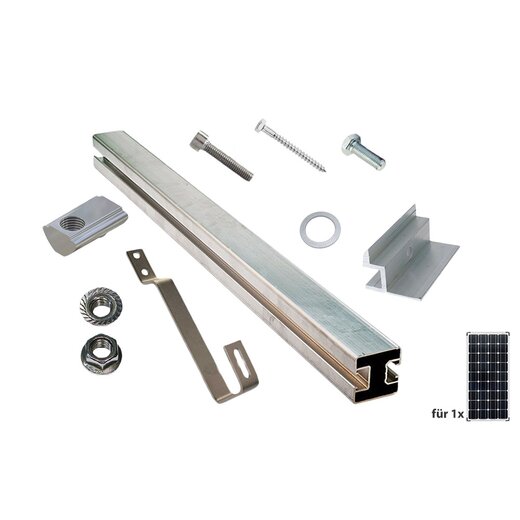 Pitched roof mounting kit for 1 panel with a width of 1038mm
