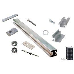 Pitched roof mounting kit for 2 panels with a width of...