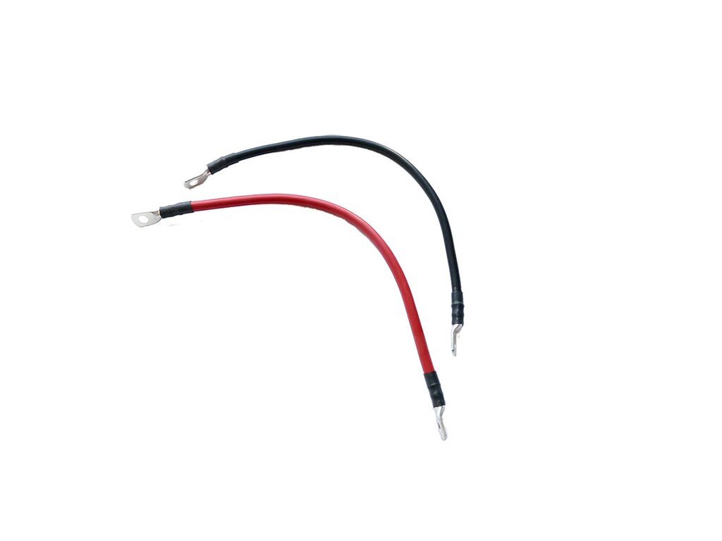 Black, 12 Inch iShop Group Ltd Battery Lead Red or Black 110A Amp 16mm2 Cable Wire With 8MM Ring Terminals Heavy Duty 