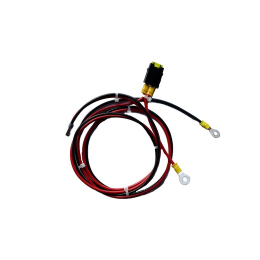 Batterie-Laderegler Verbindungskabel H07V-K 4mm² rot-schwarz mit Öse, Aderendhülse und Sicherung