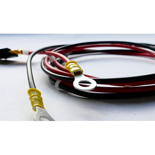 Battery-Controller connection cable H07V-K 4mm red-black with ring cable lug and fuse