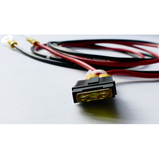 Battery-Controller connection cable H07V-K 4mm red-black with ring cable lug and fuse